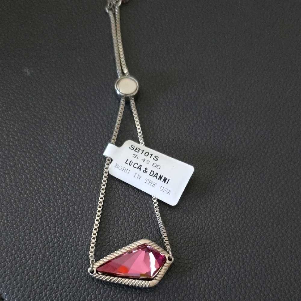 Luca + Danni Pink and Silver Bracelet